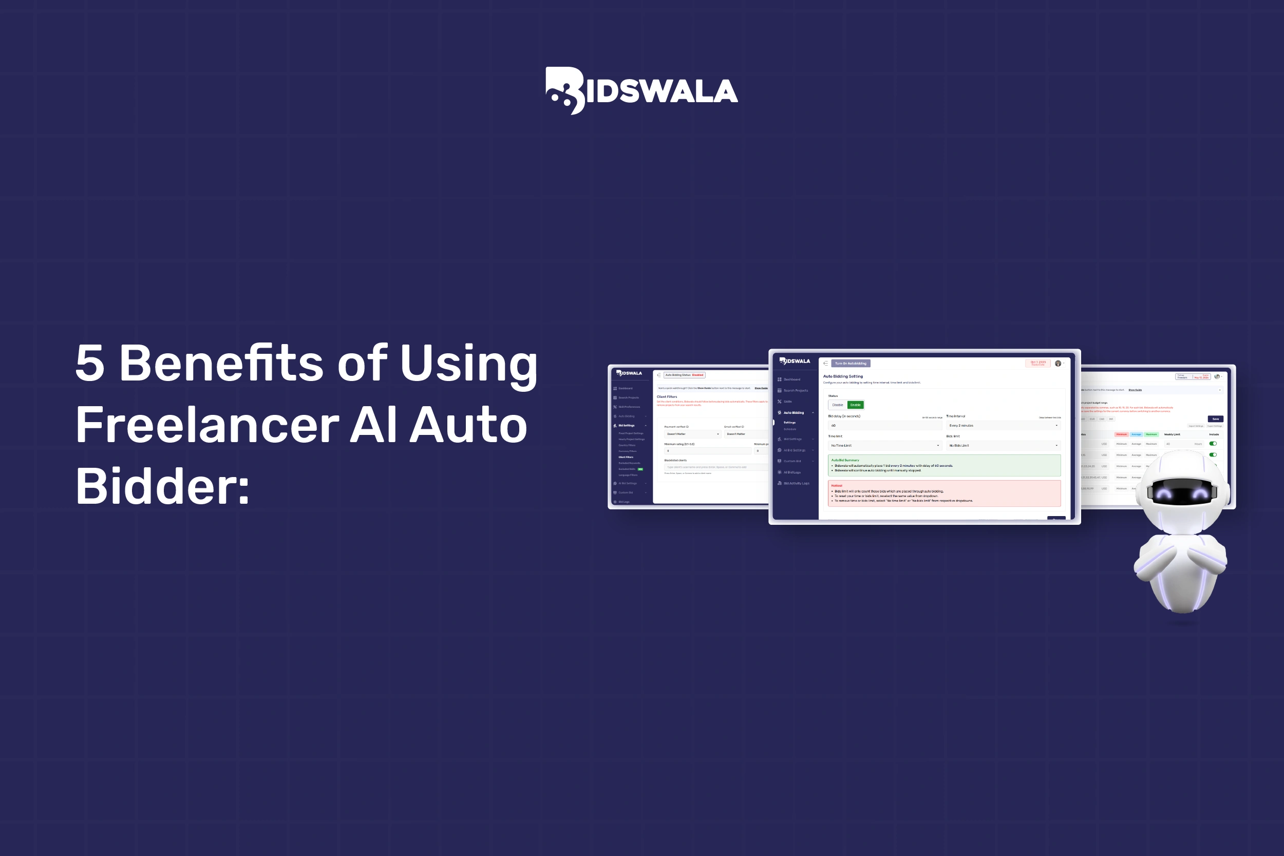 5 Benefits of Using Freelancer AI Auto Bidder