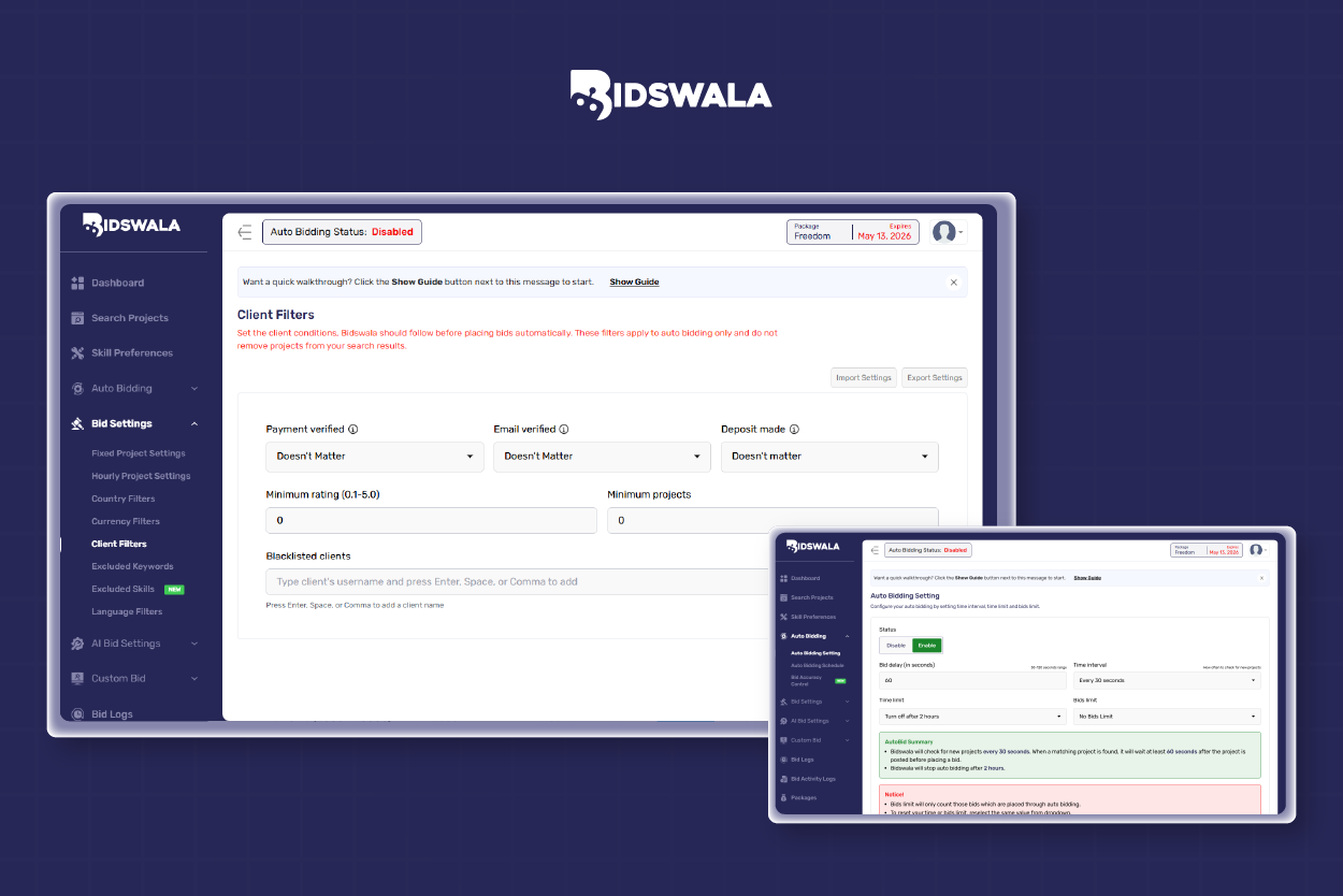 Smart Filters Prevent Low-Quality Bids