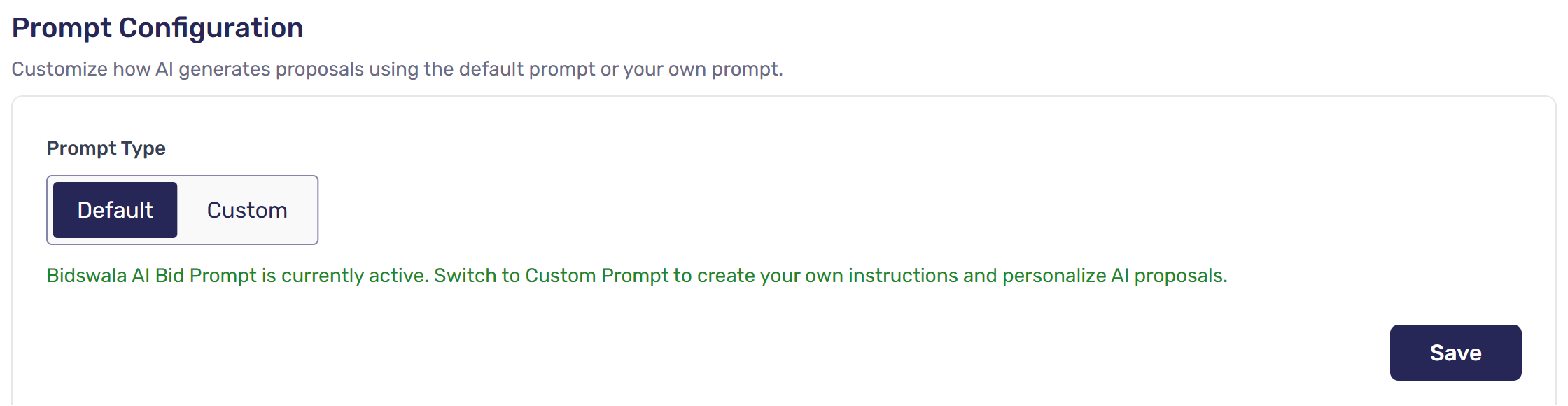 Prompt Type: Default