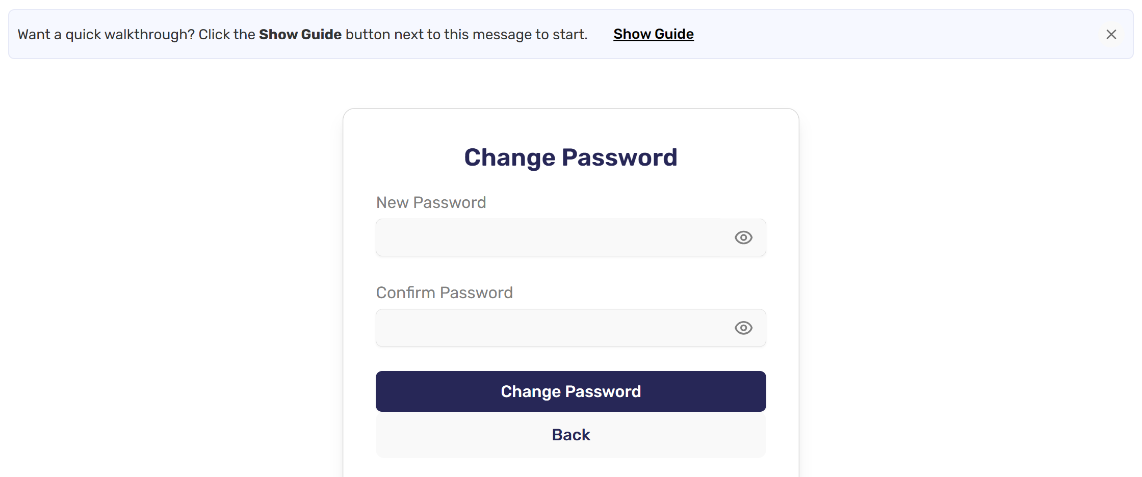 Change Password